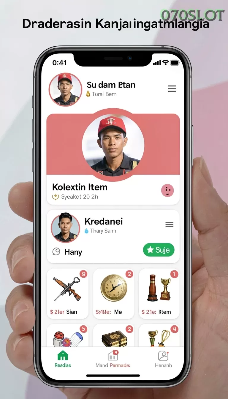 Cuplikan layar COINS — menu navigasi